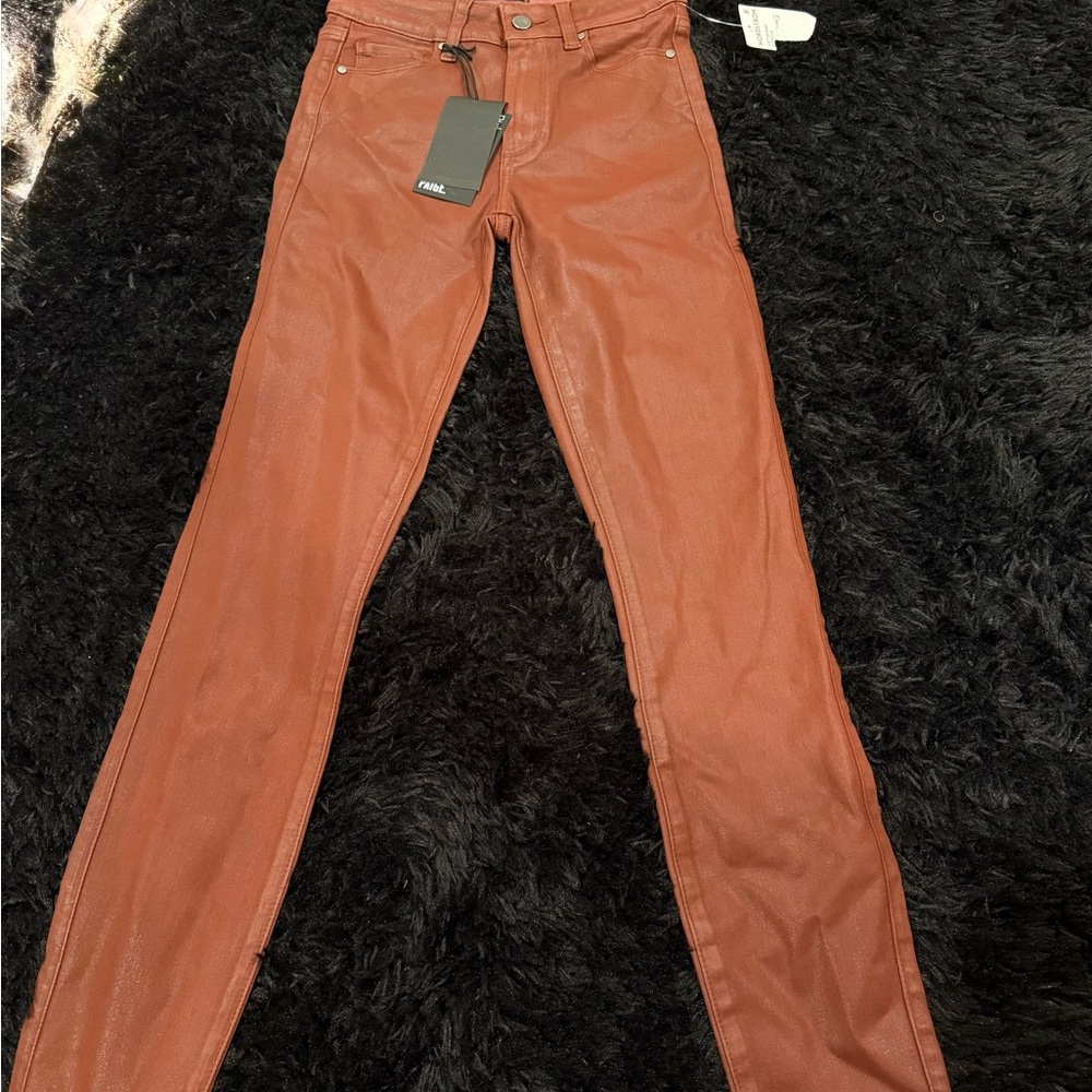 PAIGE Women's Burgundy Jeans